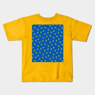 Fuck skeleton UA BLUE Kids T-Shirt